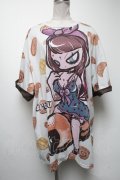 HYPER CORE / BREADグラフィックTシャツ  グレー S-25-04-19-004-PU-TO-AS-ZS