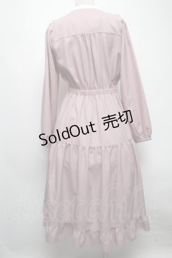 画像2: axes femme POETIQUE / ブロッキングベリー刺繍ワンピース ピンク  S-25-04-19-039-AX-OP-AS-ZS
