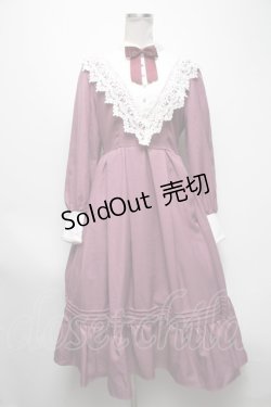 画像1: axes femme kawaii / クラシックドールワンピース  ピンク S-25-04-19-040-AX-OP-HR-ZS