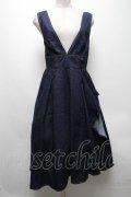 axes femme POETIQUE / ラッフルフリルアシメワンピース  インディゴ S-25-04-19-048-AX-OP-HR-ZS