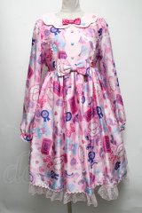 Angelic Pretty / Girly Stickerワンピース  ピンク S-25-04-23-059-AP-OP-AS-ZS