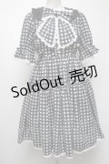axes femme kawaii / ギンガムチェック柄ワンピース M 黒 S-25-04-23-064-AX-OP-AS-ZS