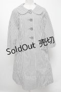 【SALE】Emily Temple cute / ギンガムリボンポケットコート  黒ｘ白 S-25-04-23-065-ET-CO-AS-ZT089