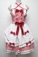 画像1: metamorphose / Chelseaエプロン付ジャンパースカート  赤ｘ白 S-25-04-23-066-ME-OP-AS-ZS (1)