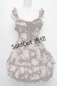 LIZ LISA / 花柄シフォンチュニック  ブラウン S-25-04-23-075-LO-TO-HR-ZS