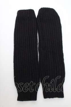 画像2: KRY CLOTHING / ニットレッグカバー  黒 S-25-04-23-001-EL-ZA-HR-ZS