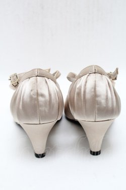 画像3: axes femme / フラワーモチーフサテンパンプス M ベージュ S-25-04-23-006-AX-SH-AS-ZS