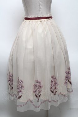 画像2: an another angelus / ネモフィラ刺繍チュールスカート  オフｘピンク S-25-04-23-077-CA-SK-AS-ZS