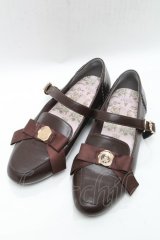 m petit by misako / NINA'Sコラボパンプス L ブラウン S-25-04-23-009-LO-SH-AS-ZS