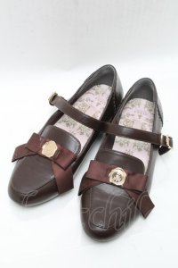 m petit by misako / NINA'Sコラボパンプス L ブラウン S-25-04-23-009-LO-SH-AS-ZS