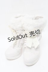 LIZ LISA / ファー付き編み上げショートブーツ  オフ S-25-04-23-012-LO-SH-HR-ZS