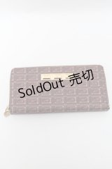 Q-pot. / ビターチョコレート ラウンドファスナーウォレット  ブラウン S-25-04-23-002-QP-ZA-AS-ZS
