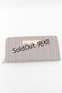Q-pot. / ビターチョコレート ラウンドファスナーウォレット  ブラウン S-25-04-23-002-QP-ZA-AS-ZS