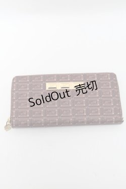 画像1: Q-pot. / ビターチョコレート ラウンドファスナーウォレット  ブラウン S-25-04-23-002-QP-ZA-AS-ZS