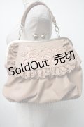 axes femme / ローズがま口バッグ  ベージュ S-25-04-23-017-AX-BG-AS-ZS
