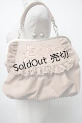 axes femme / ローズがま口バッグ  ベージュ S-25-04-23-017-AX-BG-AS-ZS