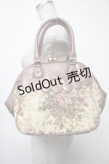 axes femme / ゴブランがま口バッグ  ブラウン S-25-04-23-018-AX-BG-AS-ZS