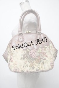 axes femme / ゴブランがま口バッグ  ブラウン S-25-04-23-018-AX-BG-AS-ZS
