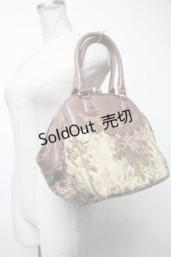 画像2: axes femme / ゴブランがま口バッグ  ブラウン S-25-04-23-018-AX-BG-AS-ZS