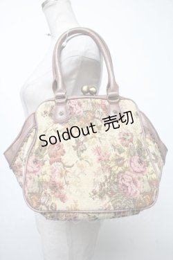 画像3: axes femme / ゴブランがま口バッグ  ブラウン S-25-04-23-018-AX-BG-AS-ZS