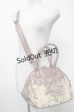 画像4: axes femme / ゴブランがま口バッグ  ブラウン S-25-04-23-018-AX-BG-AS-ZS