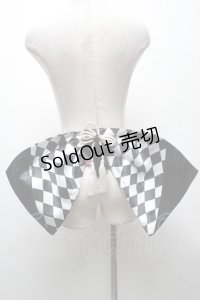 Qutie Frash / 飾り帯〜ダイヤ〜  黒ｘ白 S-25-04-23-021-QU-TS-HR-ZS