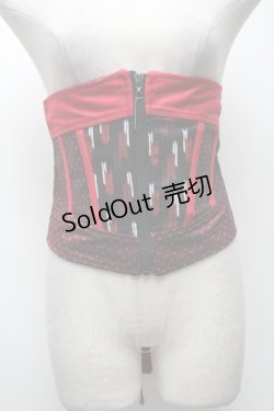 画像1: Qutie Frash / 矢絣コルセット  赤 S-25-04-23-022-QU-ZA-HR-ZS