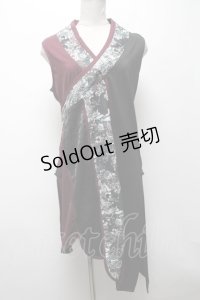 Qutie Frash / インナーチュニック  黒ｘエンジ S-25-04-23-023-QU-TO-HR-ZS