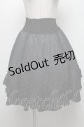 Ozz oneste / 裾プリーツラメスカート  黒 S-25-04-25-051-OO-SK-HR-ZS