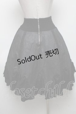 画像2: Ozz oneste / 裾プリーツラメスカート  黒 S-25-04-25-051-OO-SK-HR-ZS