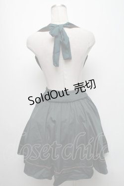 画像2: axes femme / ホルターサス付きフレアスカート  グリーン S-25-04-25-053-AX-SK-HR-ZS