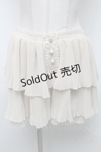 axes femme / プリーツレイヤードスカート  オフ S-25-04-25-058-AX-SK-HR-ZS