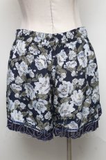 画像2: 【SALE】axes femme / バラプリントパンツ  紺 S-25-04-25-062-AX-PA-HR-ZT238 (2)