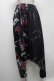 画像1: NieR Clothing / プリントサルエルパンツ  黒 S-25-04-25-064-PU-PA-HR-ZS (1)