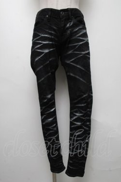 画像1: CIVARIZE / ストレッチ入りパールバインダー立体加工スキニーパンツ 42 黒 S-25-04-25-072-GO-PA-AS-ZS