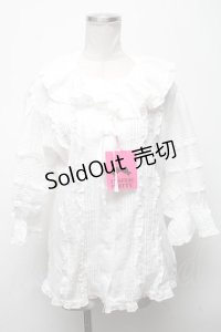 Angelic Pretty / ふわふわピンタックブラウス  白 S-25-04-25-007-AP-BL-AS-ZS