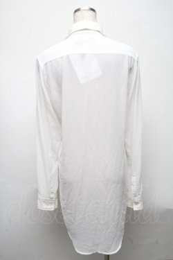 画像2: CIVARIZE / レース切り替えシフォンシャツ  白 S-25-04-25-009-GO-BL-AS-ZS