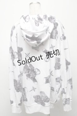 画像2: TRAVAS TOKYO / MYRIAD OF BEARS ZIPパーカー  白ｘ黒 S-25-04-25-012-PU-TO-AS-ZS
