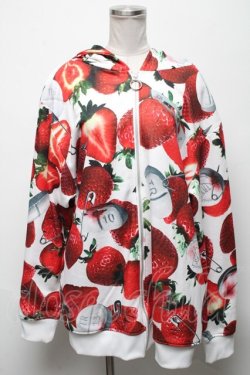 画像1: TRAVAS TOKYO / 昇華ZIPパーカー  白ｘ赤 S-25-04-25-013-PU-TO-AS-ZS