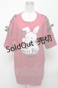 Secret Honey / デビルバニービッグTシャツ  ワイン S-25-04-25-016-CA-OP-AS-ZS