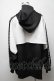 画像2: CIVARIZE / 切り替えポンチョパーカー  黒ｘ白 S-25-04-25-017-GO-TO-AS-ZS (2)