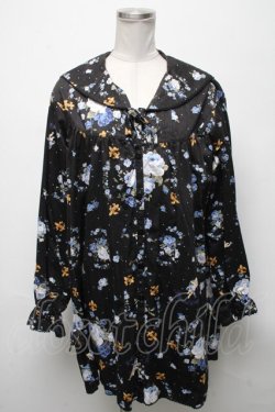 画像1: Physical Drop / セーラーチュニックワンピース  黒 S-25-04-25-021-LO-OP-AS-ZS