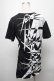 画像2: CIVARIZE / ジオメトリック総柄変形ロングTシャツ 44 黒ｘ白 S-25-04-25-023-GO-TS-AS-ZS (2)