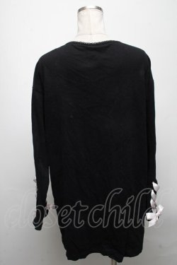画像2: Secret Honey / ウサギプリントTシャツ  黒 S-25-04-25-026-CA-TS-AS-ZS
