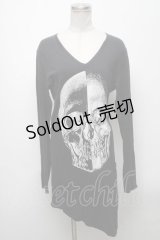 CIVARIZE / スカルプリントロングカットソー 44 黒 S-25-04-25-027-GO-TO-AS-ZS