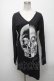 画像1: CIVARIZE / スカルプリントロングカットソー 44 黒 S-25-04-25-027-GO-TO-AS-ZS (1)