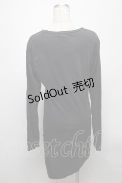 画像2: CIVARIZE / スカルプリントロングカットソー 44 黒 S-25-04-25-027-GO-TO-AS-ZS