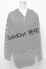 NieR Clothing / ZIPデザインパーカー  黒 S-25-04-25-030-PU-TO-AS-ZS