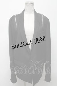 CIVARIZE / ショルダーZIPデザインテーラードジャケット  黒 S-25-04-25-032-GO-JA-AS-ZS
