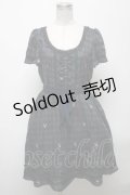 axes femme / チェックCATワンピース  グリーン S-25-04-25-038-AX-OP-AS-ZS